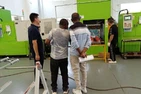 Visita de inspección del cliente a la fábrica de energía eléctrica de Wuhan